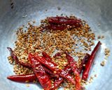 A picture of step 2 of Thinai (Foxtail Millet) Sambar Sadam.
