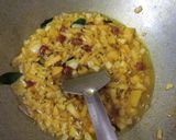 A picture of step 3 of Poha with tea.