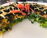 A picture of step 9 of Japanese Cabbage Okonomiyaki Pancake.