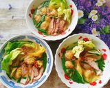 Hình bước làm 8 của món Hoành thánh thịt xá xíu