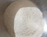 A picture of step 2 of Bhakhari (flat bread).