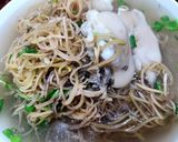 Hình bước làm 3 của món Canh hoa chuối móng giò