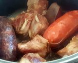 Foto del paso 1 de la receta: Lentejas con costillón, chorizo, butifarra negra y patata