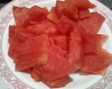 A picture of step 1 of Watermelon mojito 🍷.