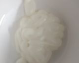 A picture of step 1 of Burger,shawarma sauce.