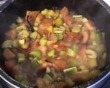 Une image de l'étape 6 de Compote de pêches jaunes et kiwis à l'orange et vanille.