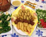 A picture of step 7 of Rice Kibbeh with Boiled Potato.