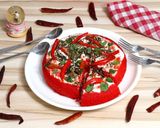 A picture of step 16 of Red Velvet Rava Dhokla.