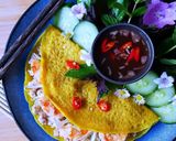 A picture of step 7 of BANH XEO Wraps.