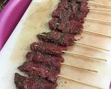 A picture of step 2 of Beef Skewers.