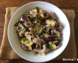 A picture of step 6 of Microwave Eggplant and Pork Shabu with Soy Vinegar Sauce.