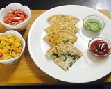 A picture of step 3 of Cheese paneer stuffed paratha.