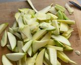 A picture of step 3 of Karela achar (mom' s recipe).