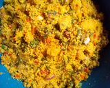 A picture of step 10 of Dambu shinkafa with veg.sauce.