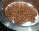 A picture of step 3 of Haleem seed kheer.
