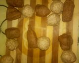 A picture of step 9 of Zebra mini buns.