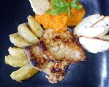 Foto del paso 10 de la receta: Cerdo agridulce y puré de zapallo inglés