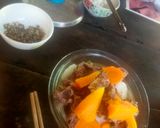 Hình bước làm 4 của món Sườn heo hầm đu đủ + củ cải