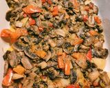 Majorannás gombás rakott burgonya recept fázis 4 fotója