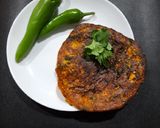 A picture of step 3 of Rice chilla.