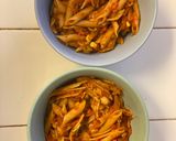 A picture of step 6 of Red Sauce Pasta.