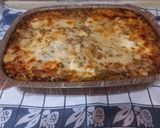 A picture of step 10 of Baked Farfalle with Mortadella and Béchamel.