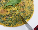 A picture of step 7 of Spinach Omelette 💚🥬🍕.