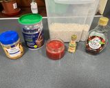 A picture of step 1 of Strawberry-chocolate protein balls.