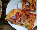 LANGALLÓ főtt burgonyás kelt tésztából recept fázis 3 fotója
