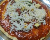 A picture of step 2 of Homemade panner pizza 🍕.