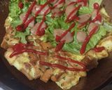 Foto langkah ke 4 dari resep Omelet Roti Tawar Isi.