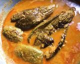 A picture of step 11 of Baingan Curry.