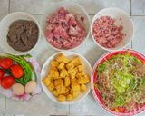 Hình bước làm 1 của món Bún riêu cua đồng