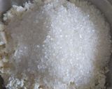 A picture of step 2 of Chhena poda.
