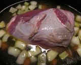 A picture of step 2 of Slow roasted beef with bread and mushroom sauce.