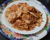 A picture of step 6 of Crispy batata chips for fasting (upvasache crispy batata chips).