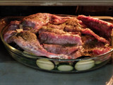 Conejo al horno con verduras