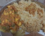 A picture of step 4 of Masala bhat.