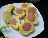 Foto langkah ke 3 dari resep Telur Sosis Kukus.