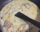 Foto langkah ke 4 dari resep Pasta semi vegetarian carbonara.