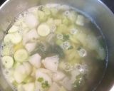 Cukkini krémleves husi leves alaplével recept fázis 1 fotója