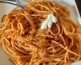 A picture of step 5 of Peri Peri Spaghetti.