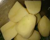Egg plant like leg piece with potato recipe step 1 photo