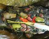 Foto langkah ke 11 dari resep Pepes Ikan Mas Daun Singkong.