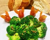Hình bước làm 3 của món Bông Cải Xanh+Sốt Mè Đen