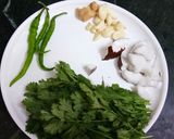A picture of step 2 of Panchkutiyu Shaak.