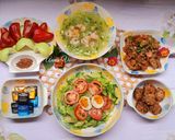 Hình bước làm 6 của món Cơm nhà có món chả ngon
