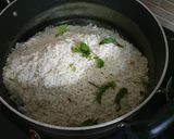 A picture of step 5 of Kerala style chicken biryani.