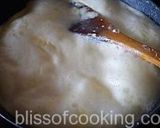 A picture of step 1 of Orange kulfi (made with fresh juice).