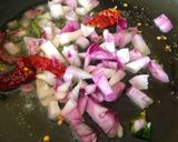 A picture of step 3 of Chettinad Aloo fry.